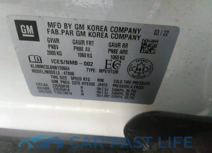 KL4MMCSL6NB120664# 9