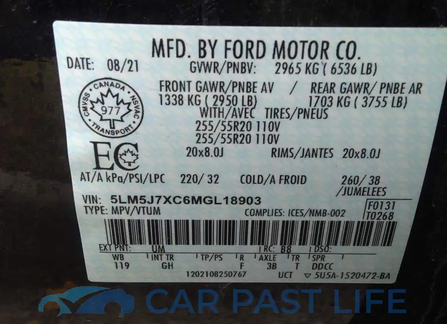 5LM5J7XC6MGL18903# 9
