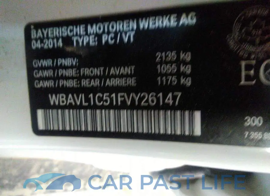 WBAVL1C51FVY26147# 9