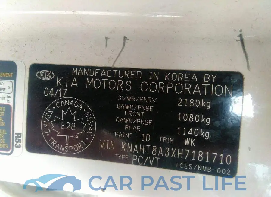KNAHT8A3XH7181710# 9