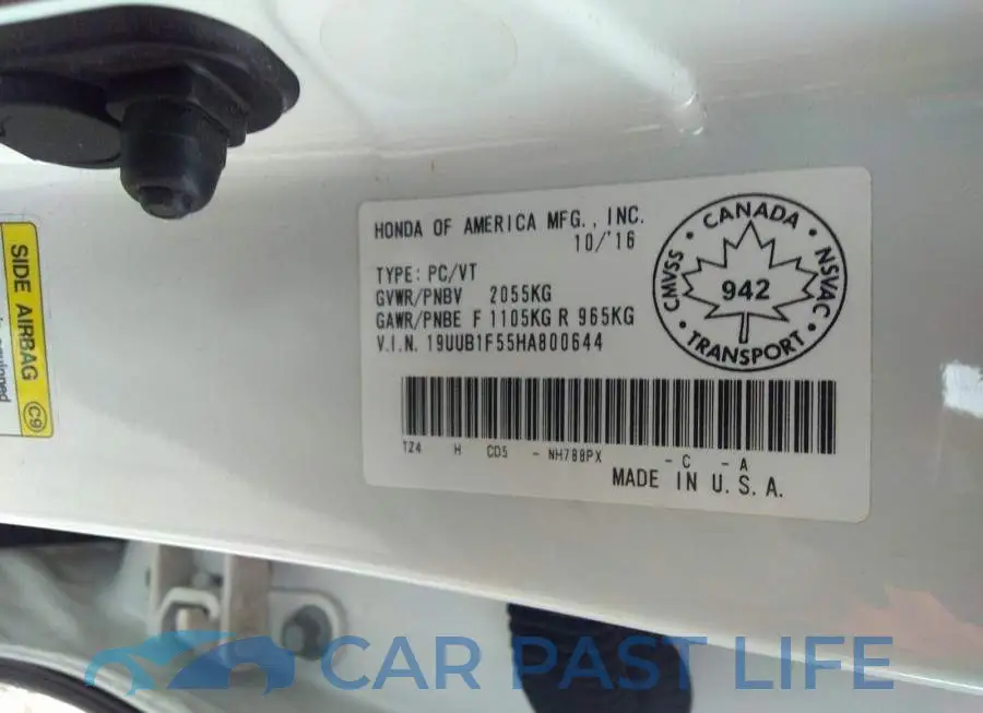 19UUB1F55HA800644# 9