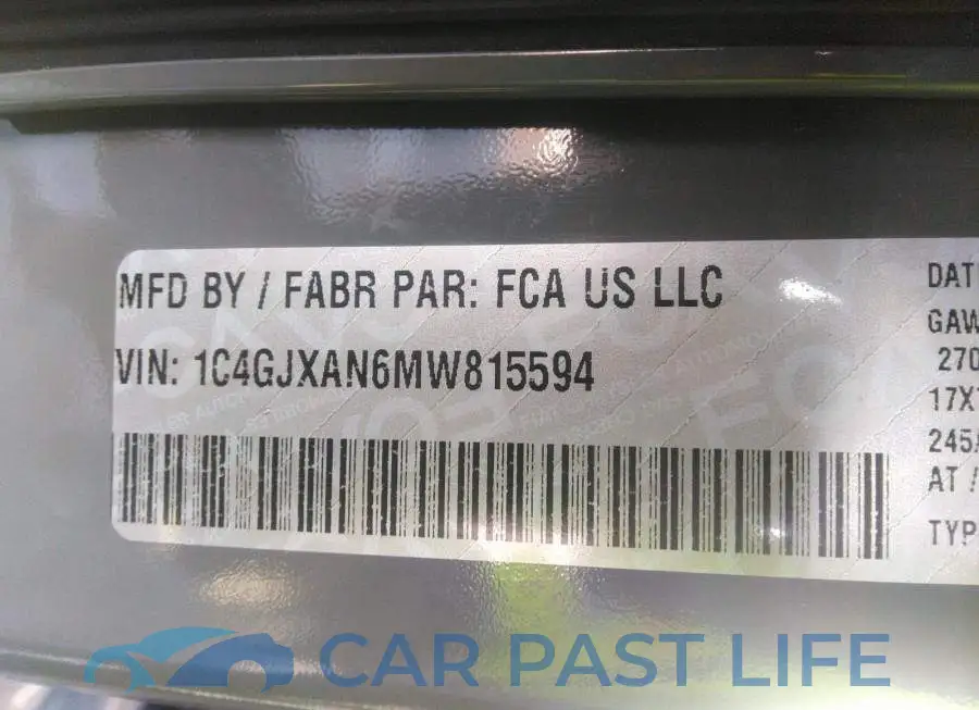 1C4GJXAN6MW815594# 9