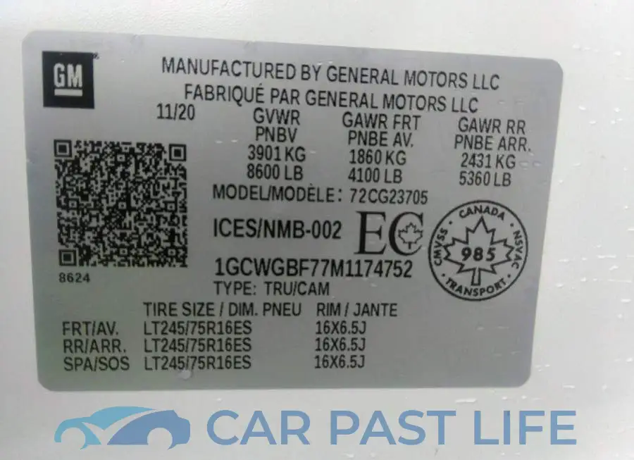 1GCWGBF77M1174752# 9