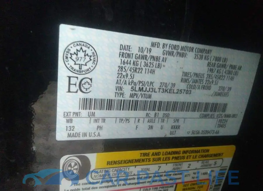 5LMJJ3LT3KEL25703# 9