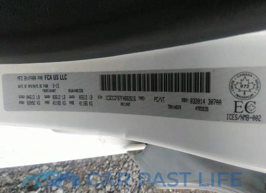 1C3CCCFB7FN682616# 9
