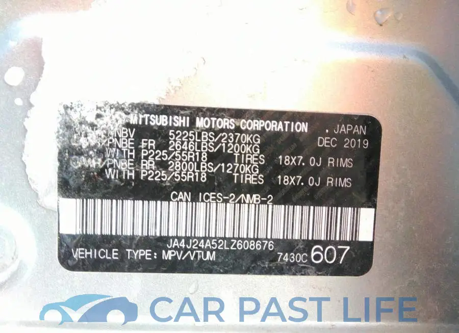 JA4J24A52LZ608676# 9