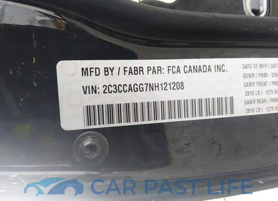 2C3CCAGG7NH121208# 9