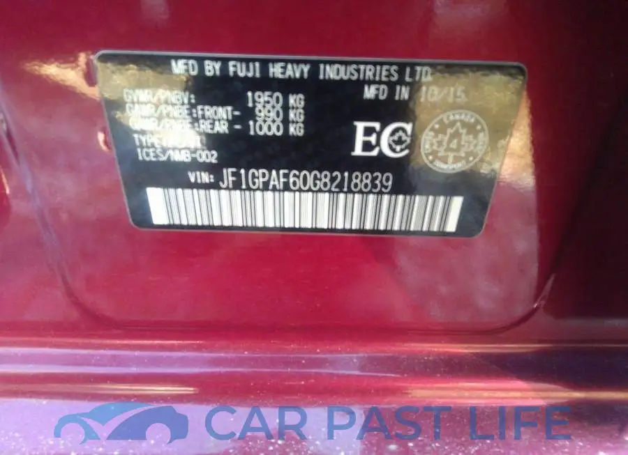 JF1GPAF60G8218839# 9