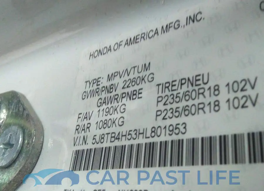 5J8TB4H53HL801953# 9