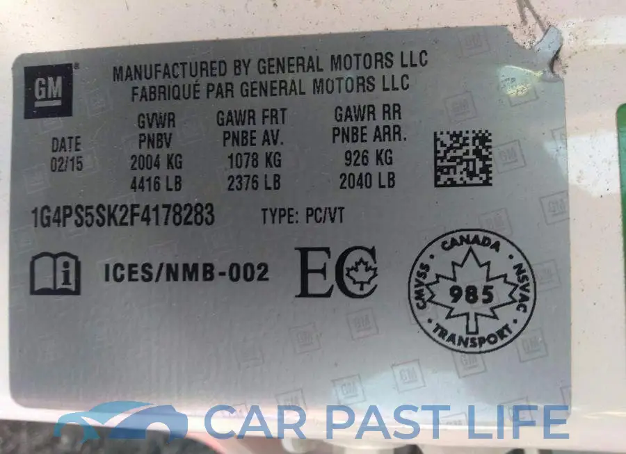 1G4PS5SK2F4178283# 9