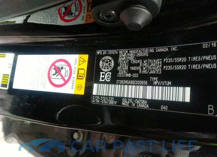 2T2BZMCA9GC020656# 9
