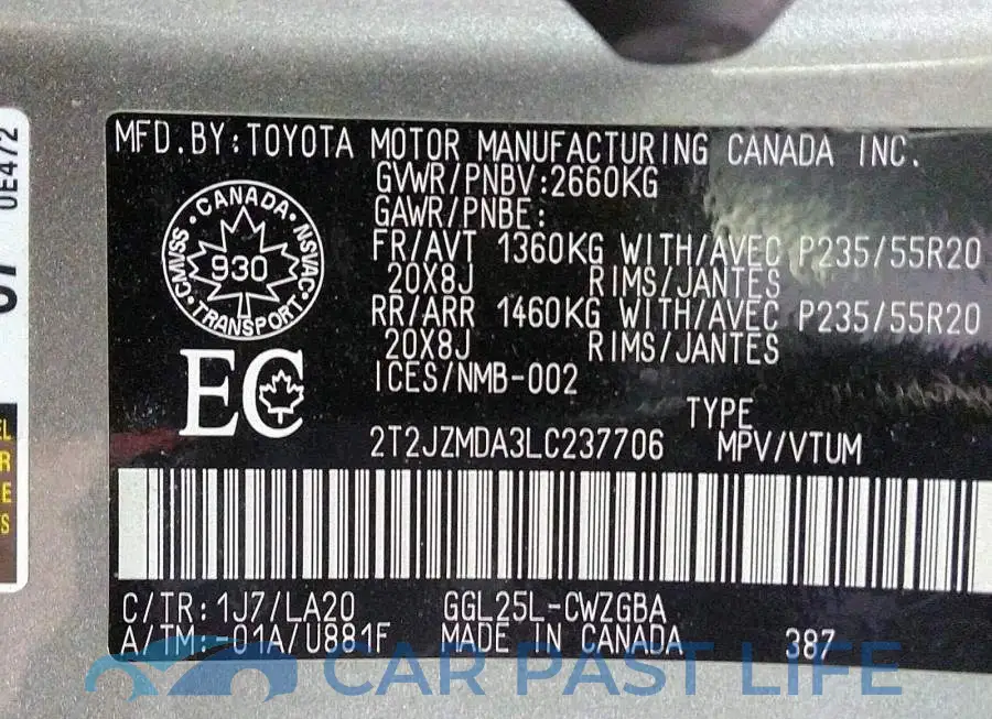 2T2JZMDA3LC237706# 9