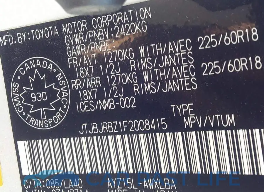 JTJBJRBZ1F2008415# 9