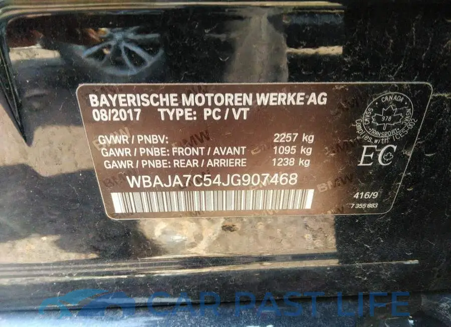 WBAJA7C54JG907468# 9