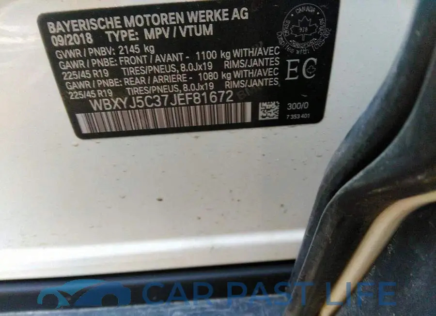 WBXYJ5C37JEF81672# 9