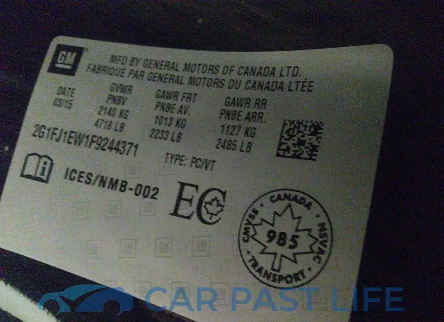 2G1FJ1EW1F9244371# 9