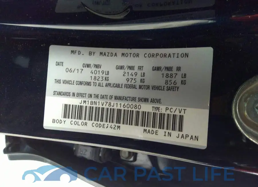 JM1BN1V78J1160080# 9