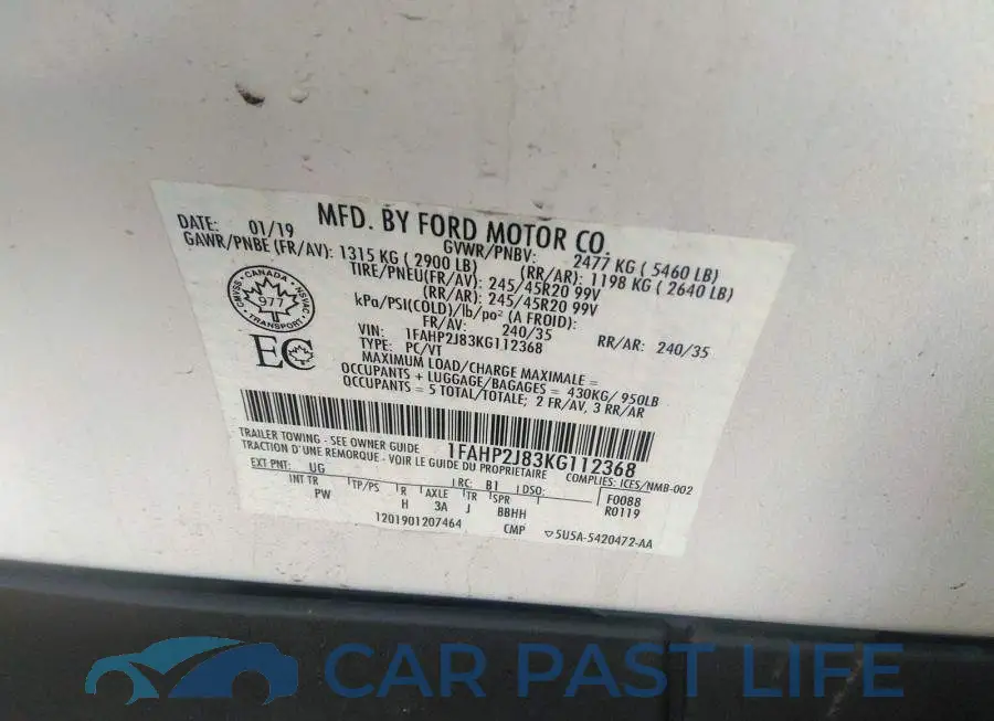 1FAHP2J83KG112368# 9