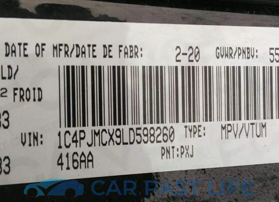 1C4PJMCX9LD598260# 9