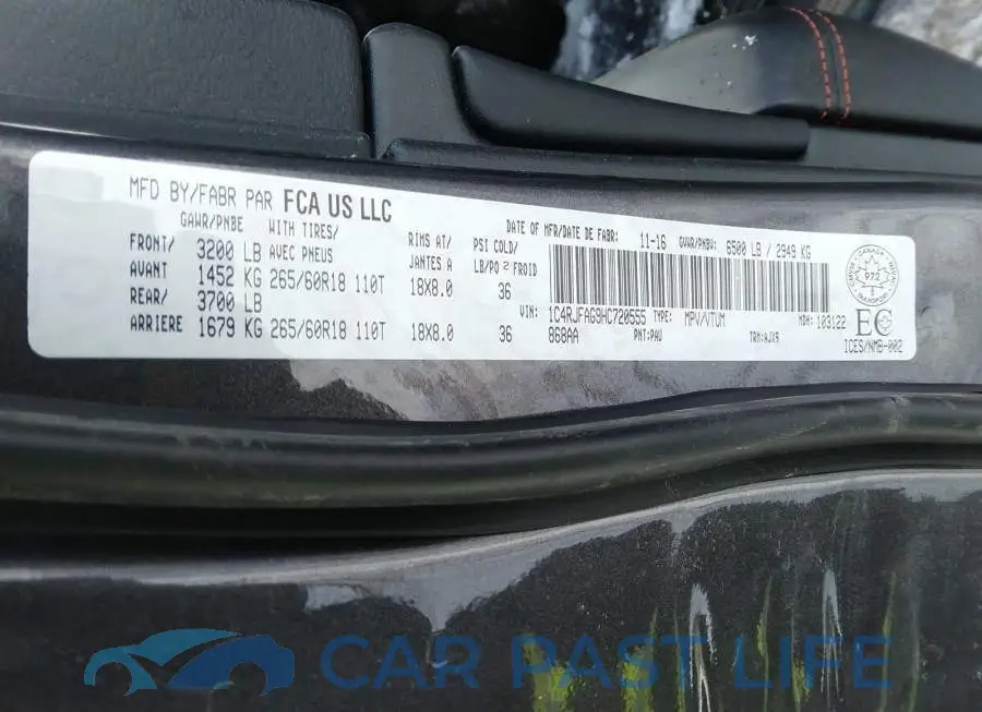 1C4RJFAG9HC720555# 9