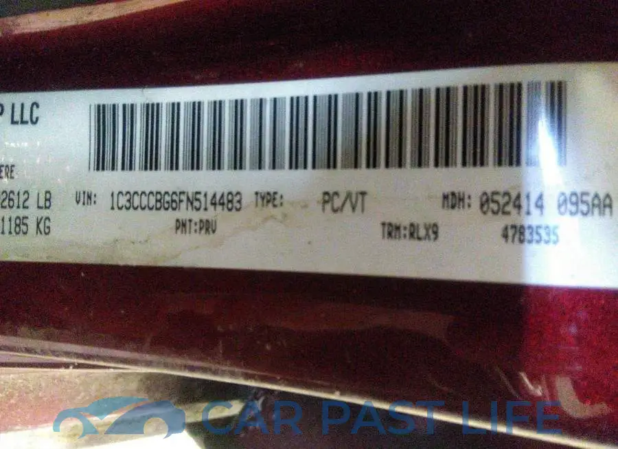 1C3CCCBG6FN514483# 9