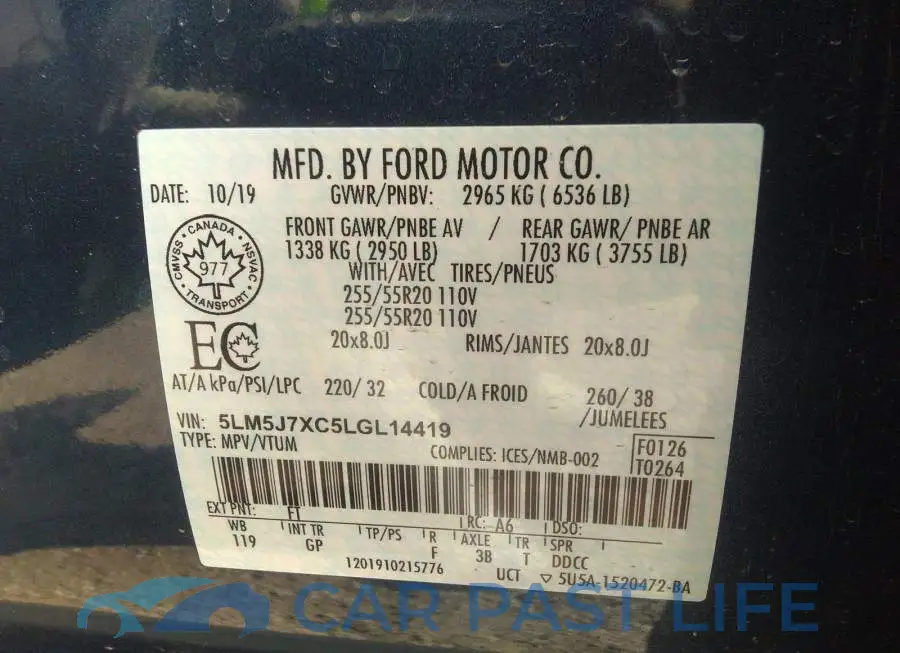 5LM5J7XC5LGL14419# 9