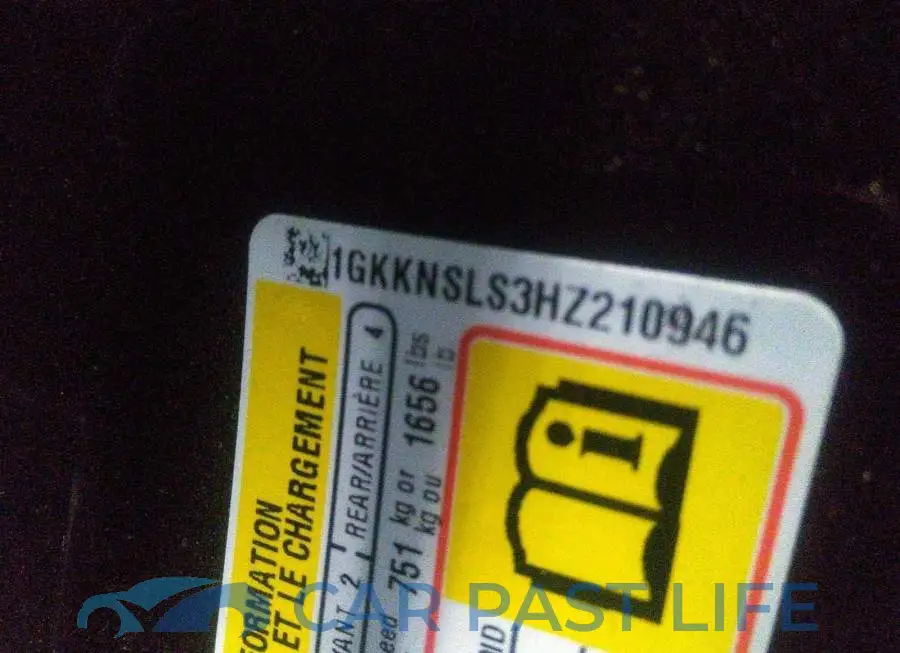 1GKKNSLS3HZ210946# 9