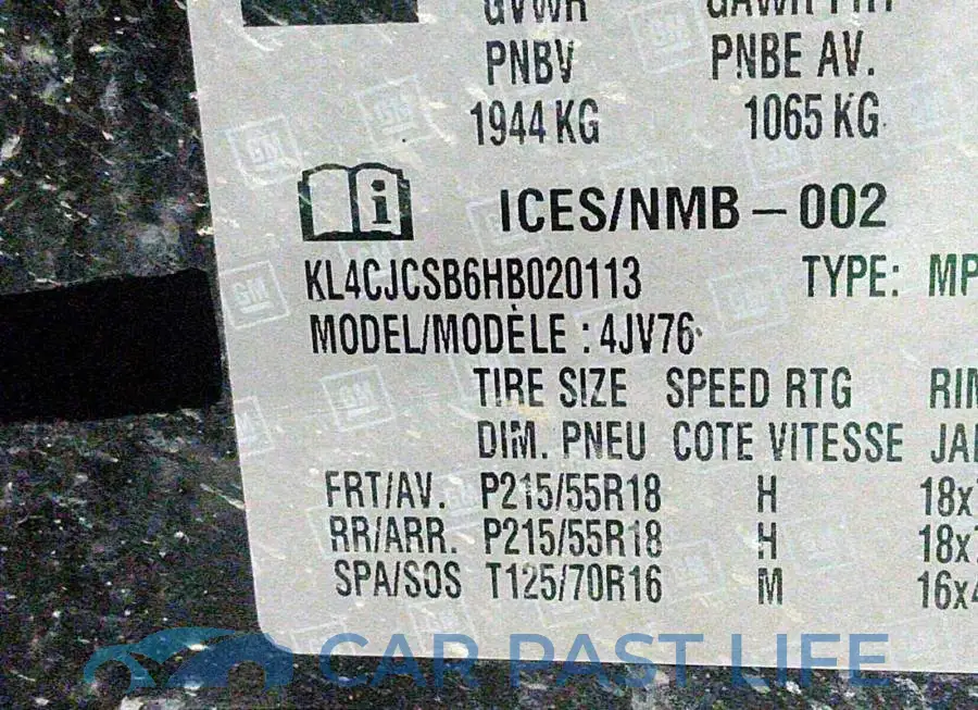 KL4CJCSB6HB020113# 9