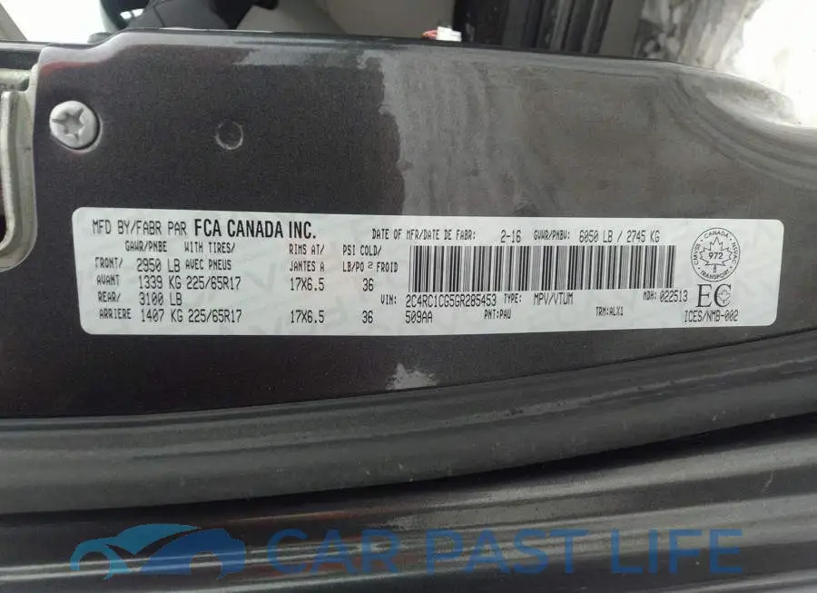 2C4RC1CG5GR285453# 9