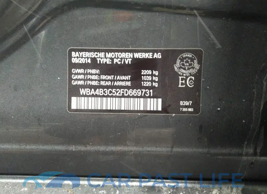 WBA4B3C52FD669731# 9