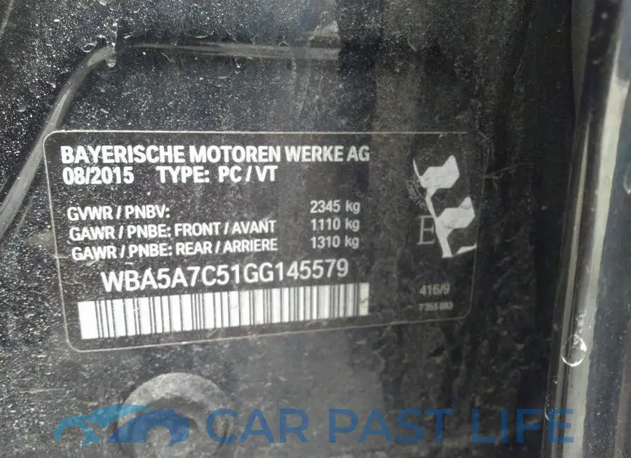 WBA5A7C51GG145579# 9