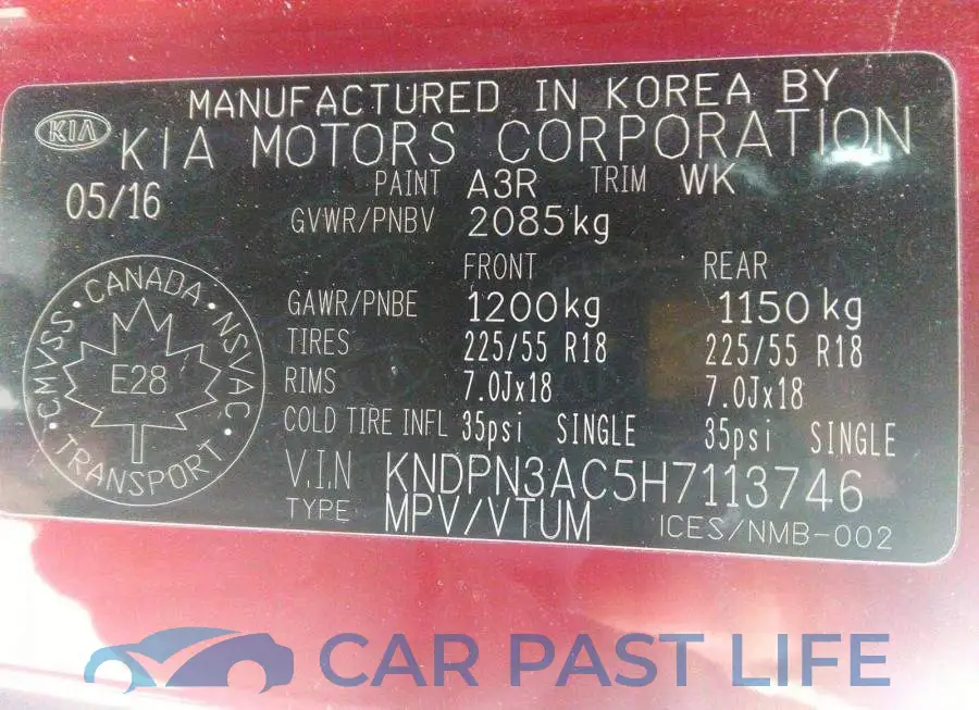 KNDPN3AC5H7113746# 9