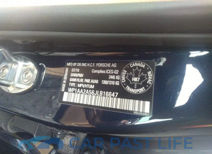 WP1AA2A56JLB16647# 9