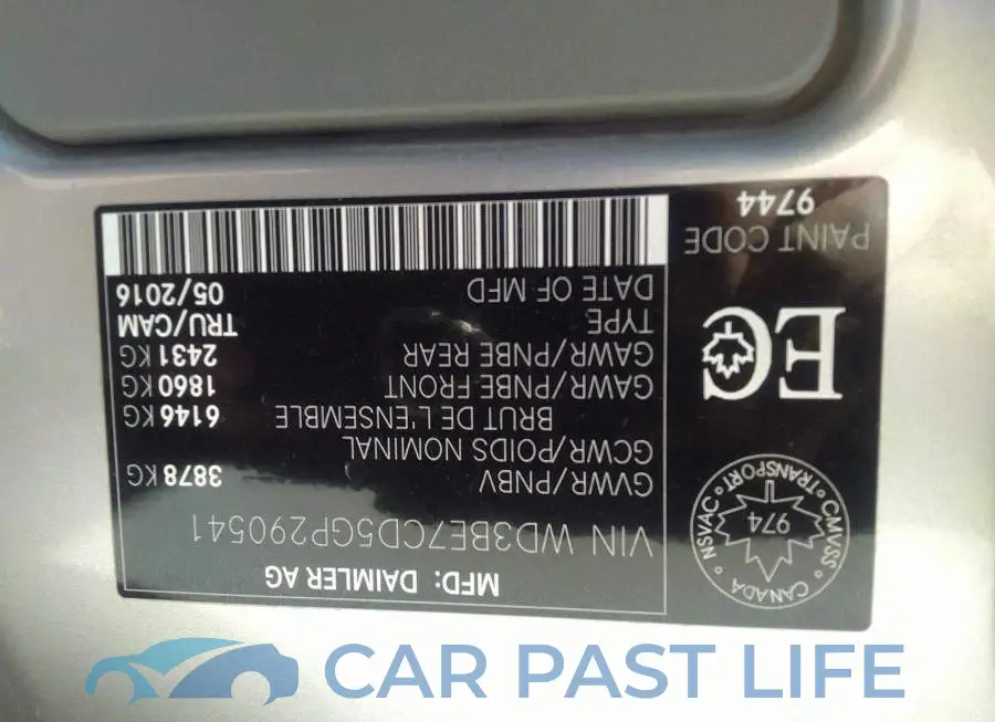WD3BE7CD5GP290541# 9