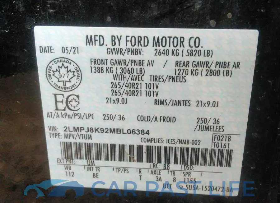 2LMPJ8K92MBL06384# 9