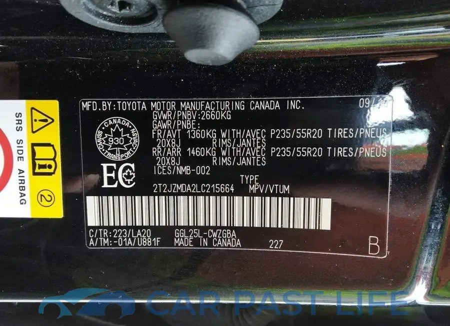 2T2JZMDA2LC215664# 9