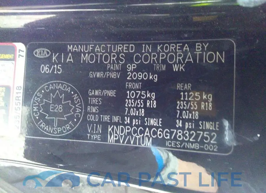 KNDPCCAC6G7832752# 9