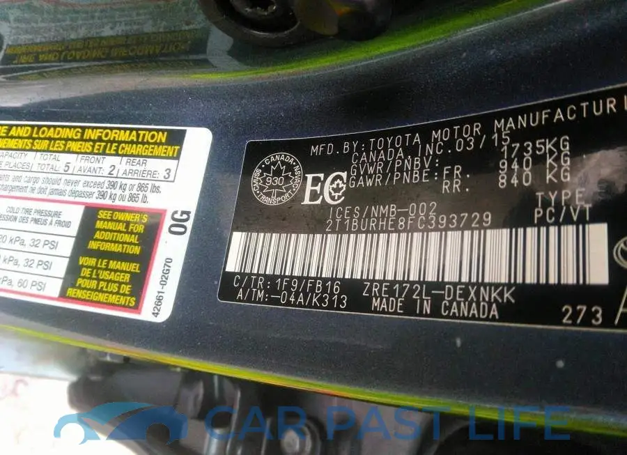2T1BURHE8FC393729# 9