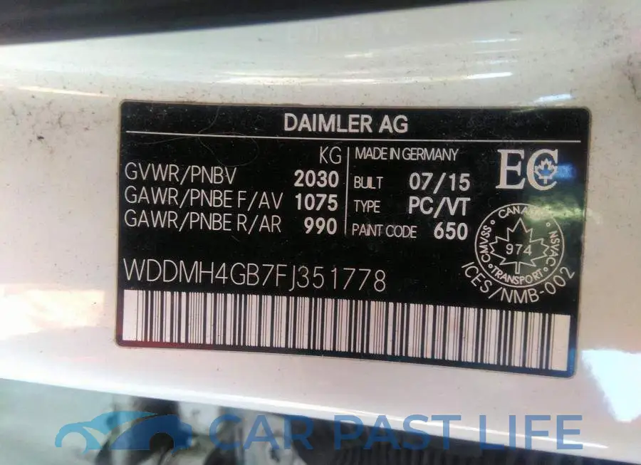 WDDMH4GB7FJ351778# 9