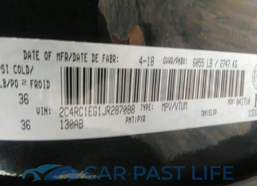 2C4RC1EG1JR287088# 9