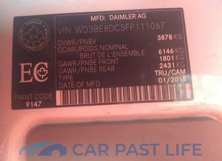 WD3BE8DC5FP111067# 9