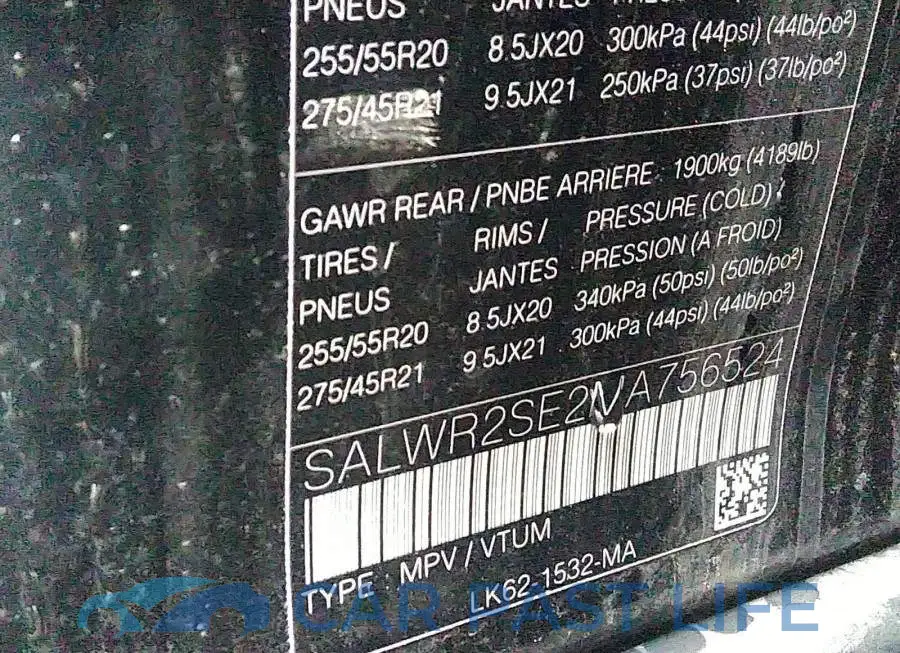 SALWR2SE2MA756524# 9