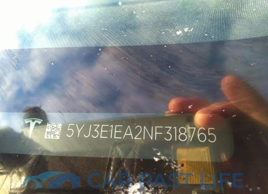 5YJ3E1EA2NF318765# 9