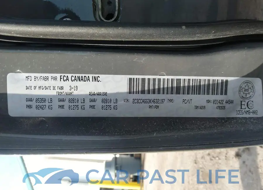 2C3CCAGG3KH632197# 9