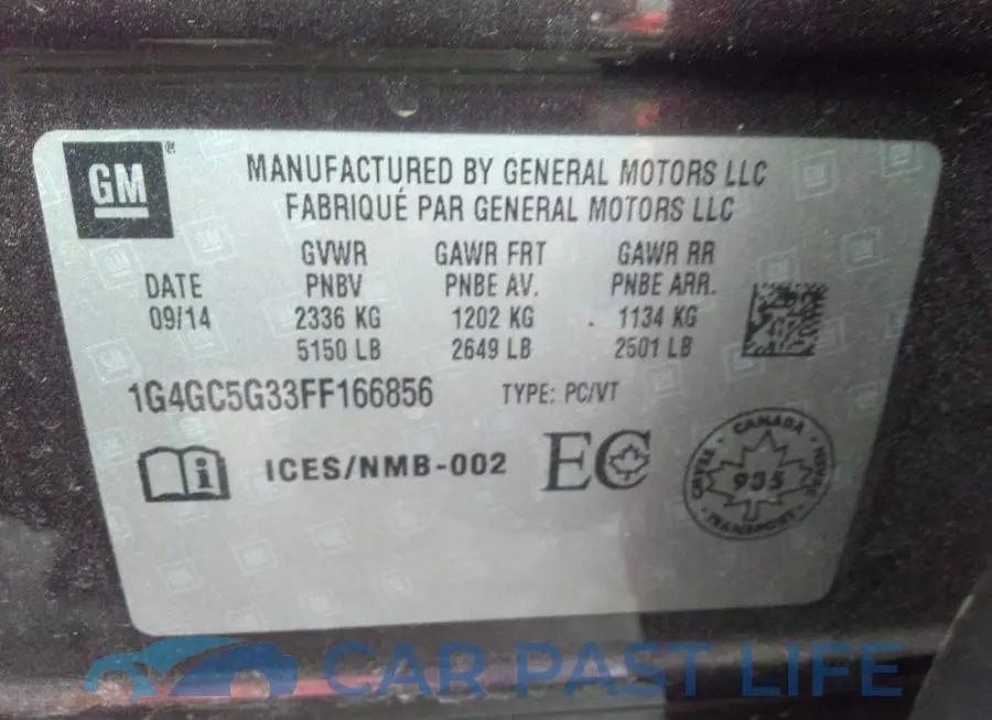 1G4GC5G33FF166856# 9