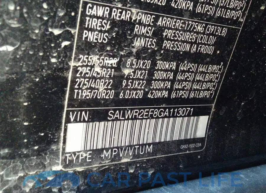 SALWR2EF8GA113071# 9