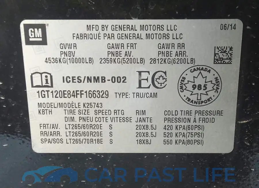 1GT120E84FF166329# 9