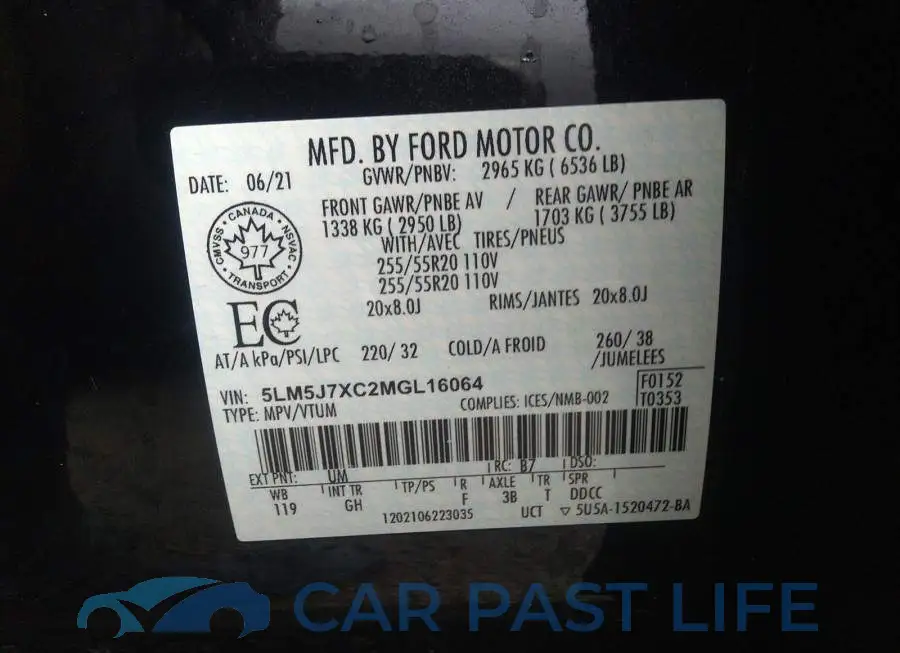 5LM5J7XC2MGL16064# 9