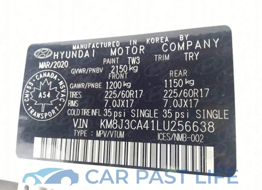 KM8J3CA41LU256638# 9