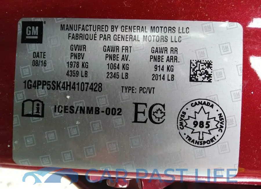 1G4PP5SK4H4107428# 9